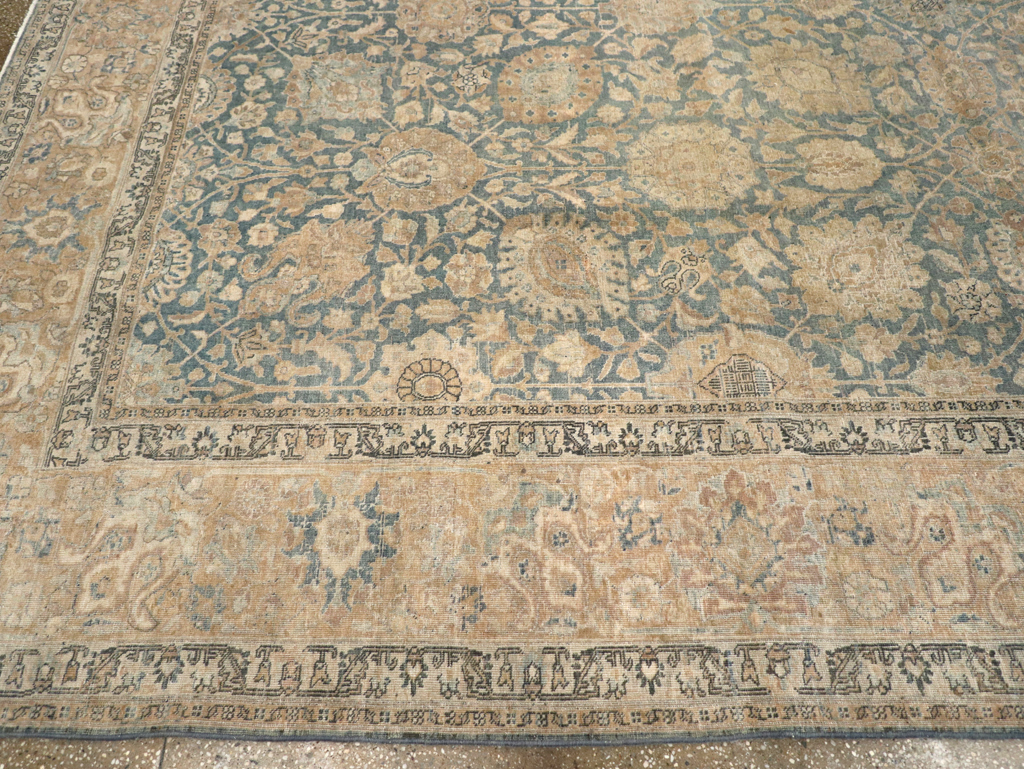 Antique Persian Tabriz Room Size Carpet, No.31374 - Gsblank