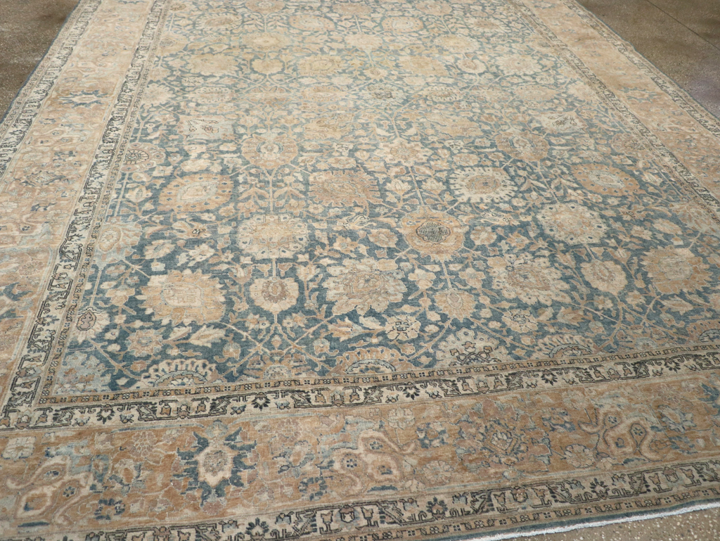 Antique Persian Tabriz Room Size Carpet, No.31374 - Gsblank