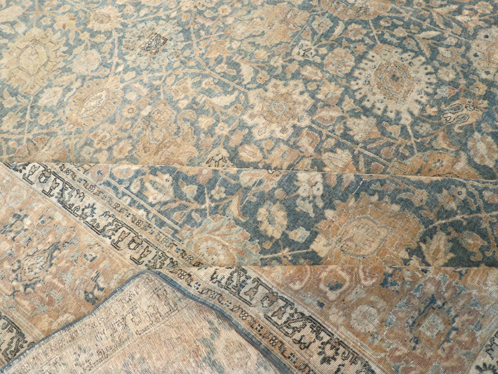 Antique Persian Tabriz Room Size Carpet, No.31374 - Gsblank