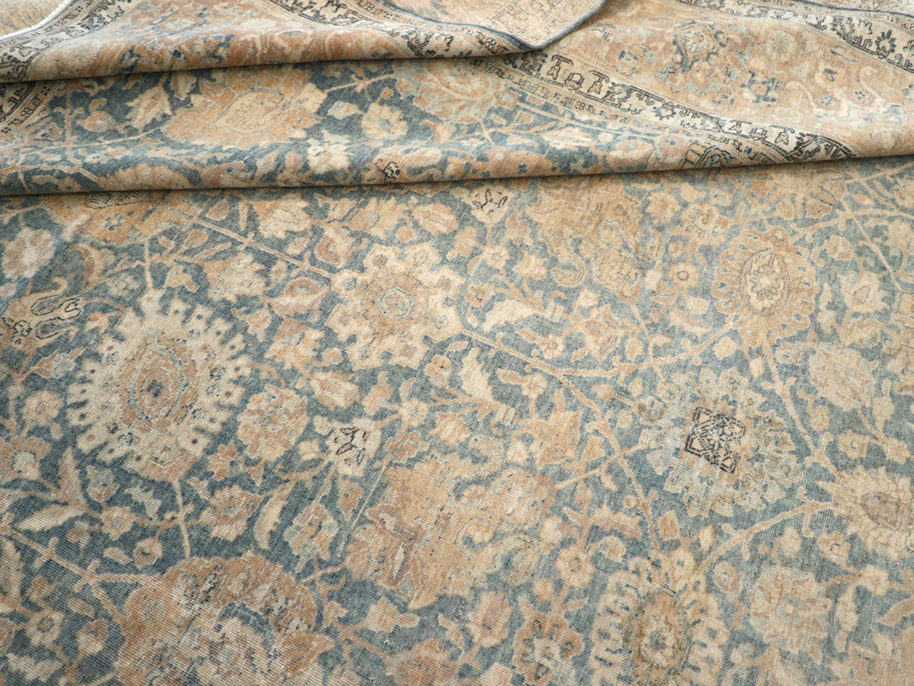 Antique Persian Tabriz Room Size Carpet, No.31374 - Gsblank