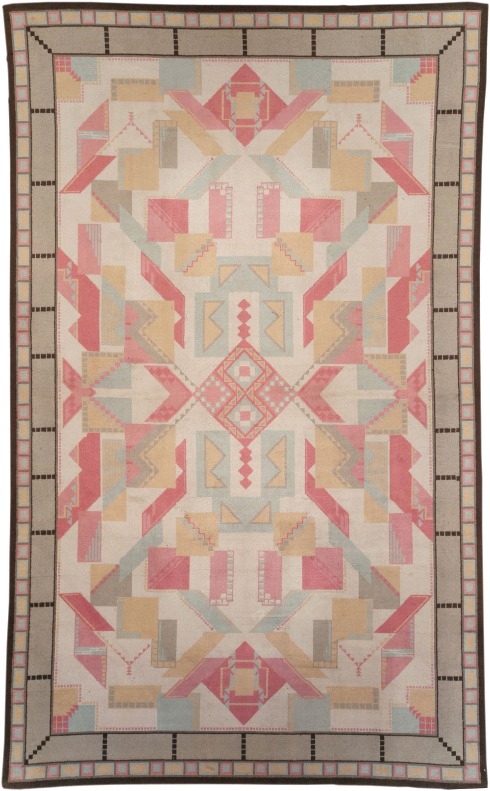 Vintage European Art Deco Large Room Size Carpet, No.31378 - Gsblank