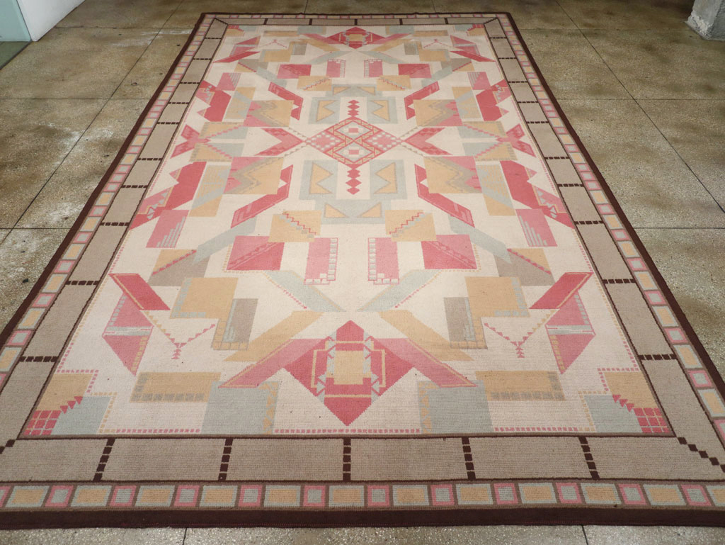 Vintage European Art Deco Large Room Size Carpet, No.31378 - Gsblank
