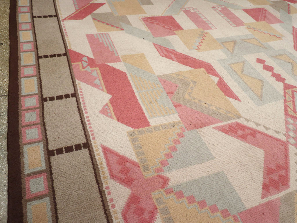 Vintage European Art Deco Large Room Size Carpet, No.31378 - Gsblank