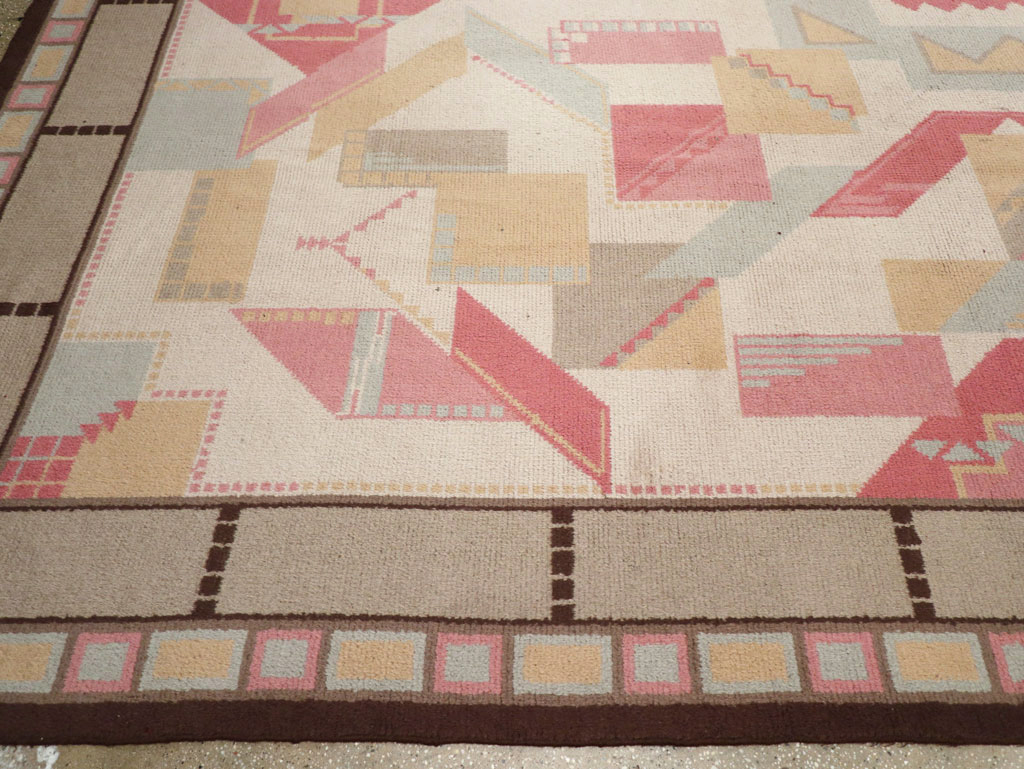 Vintage European Art Deco Large Room Size Carpet, No.31378 - Gsblank