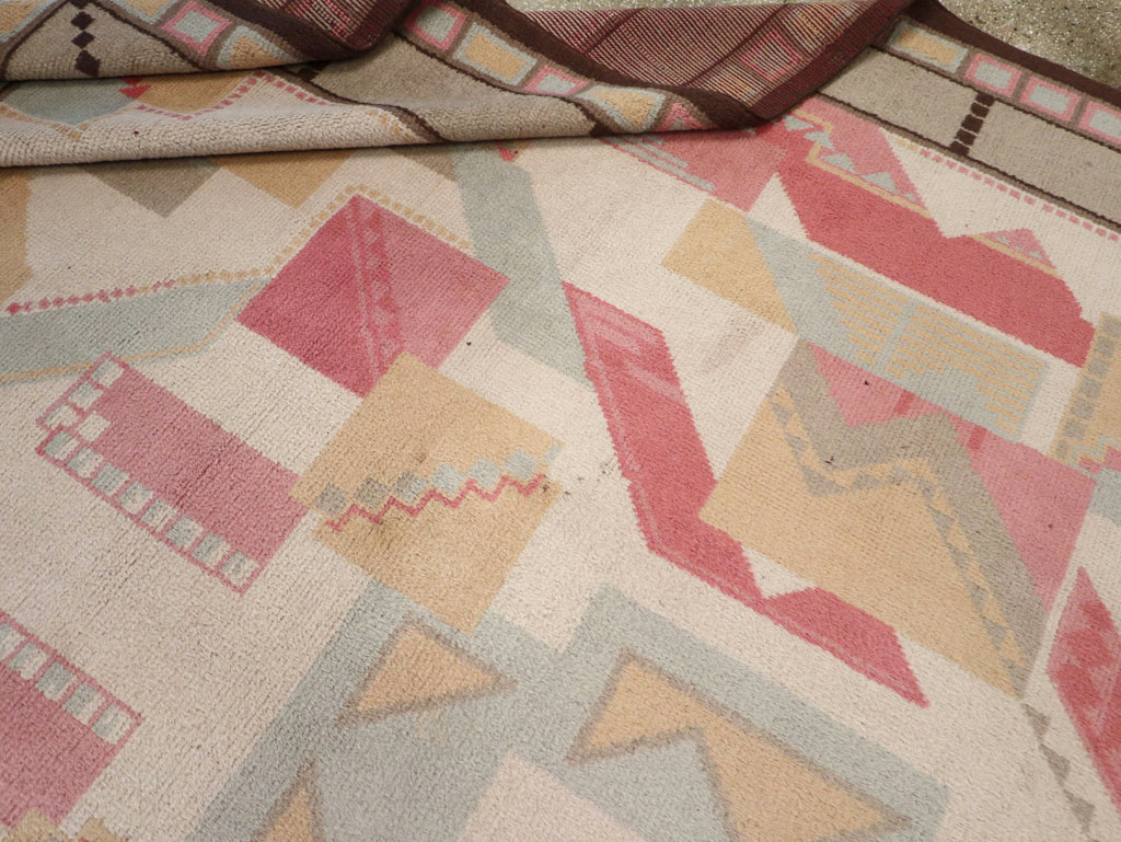 Vintage European Art Deco Large Room Size Carpet, No.31378 - Gsblank