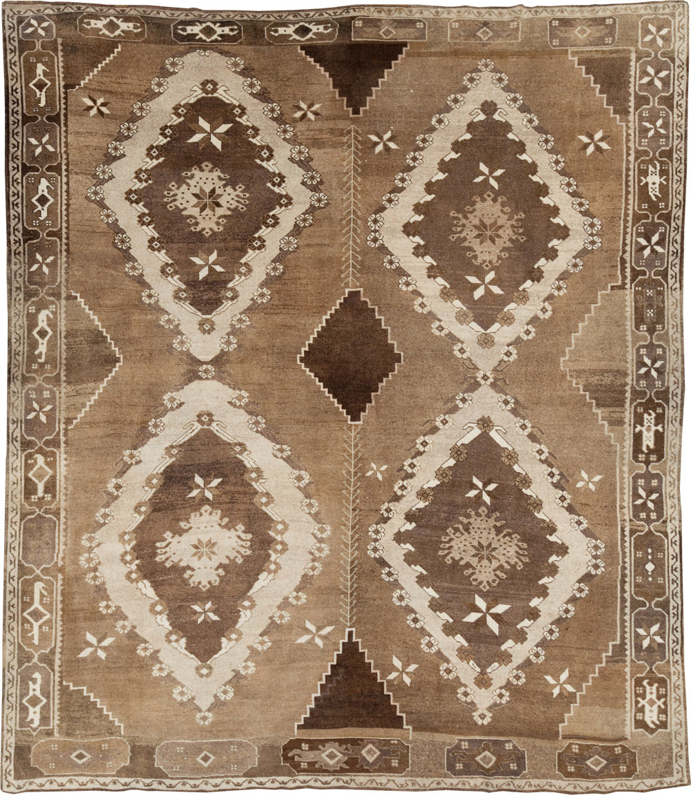Vintage Turkish Anatolian Room Size Carpet, No.31400 - Gsblank