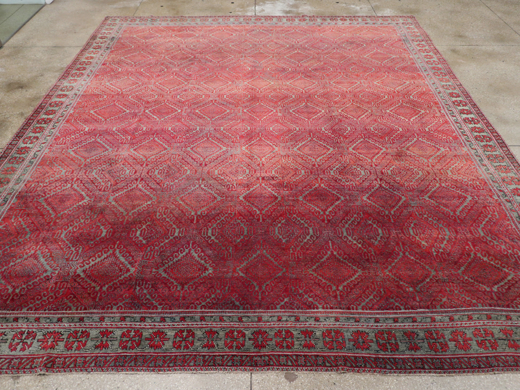Antique Indian Agra Room Size Carpet, No.31403 - Gsblank