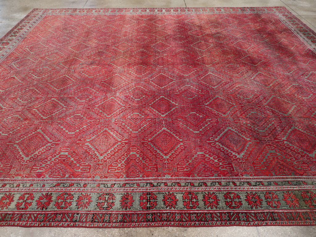 Antique Indian Agra Room Size Carpet, No.31403 - Gsblank