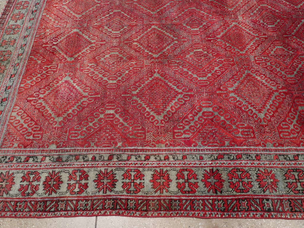 Antique Indian Agra Room Size Carpet, No.31403 - Gsblank