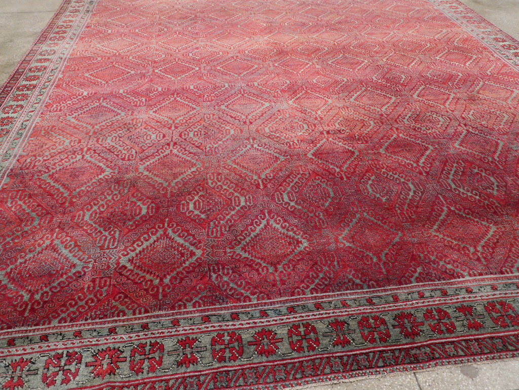 Antique Indian Agra Room Size Carpet, No.31403 - Gsblank