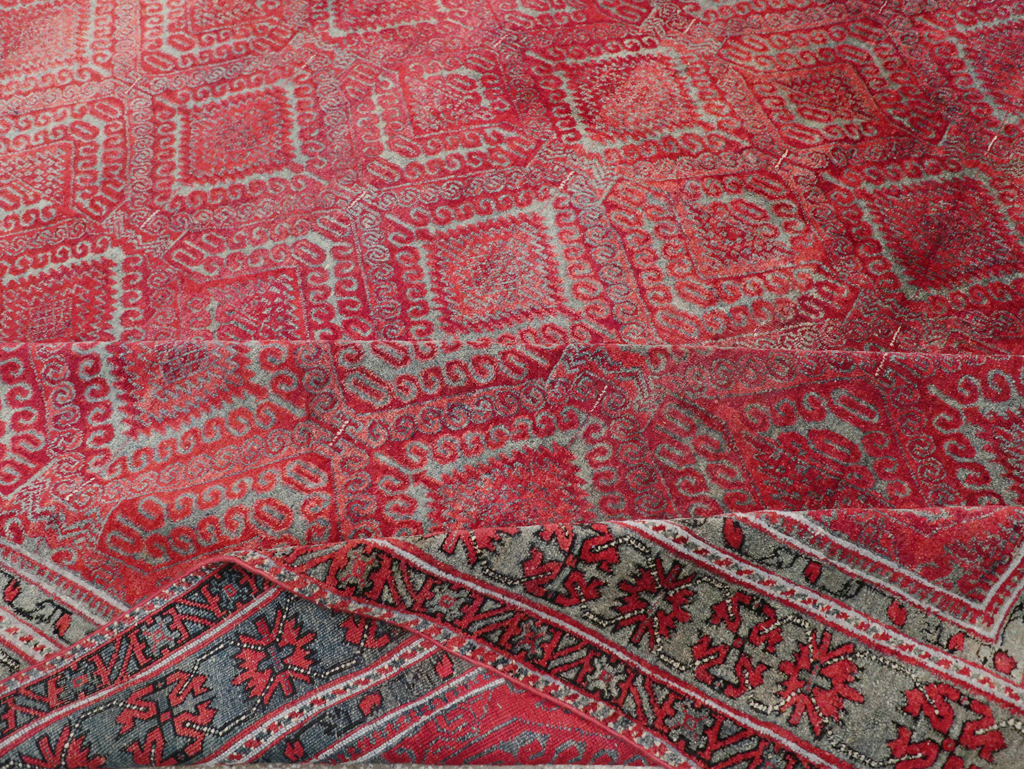 Antique Indian Agra Room Size Carpet, No.31403 - Gsblank