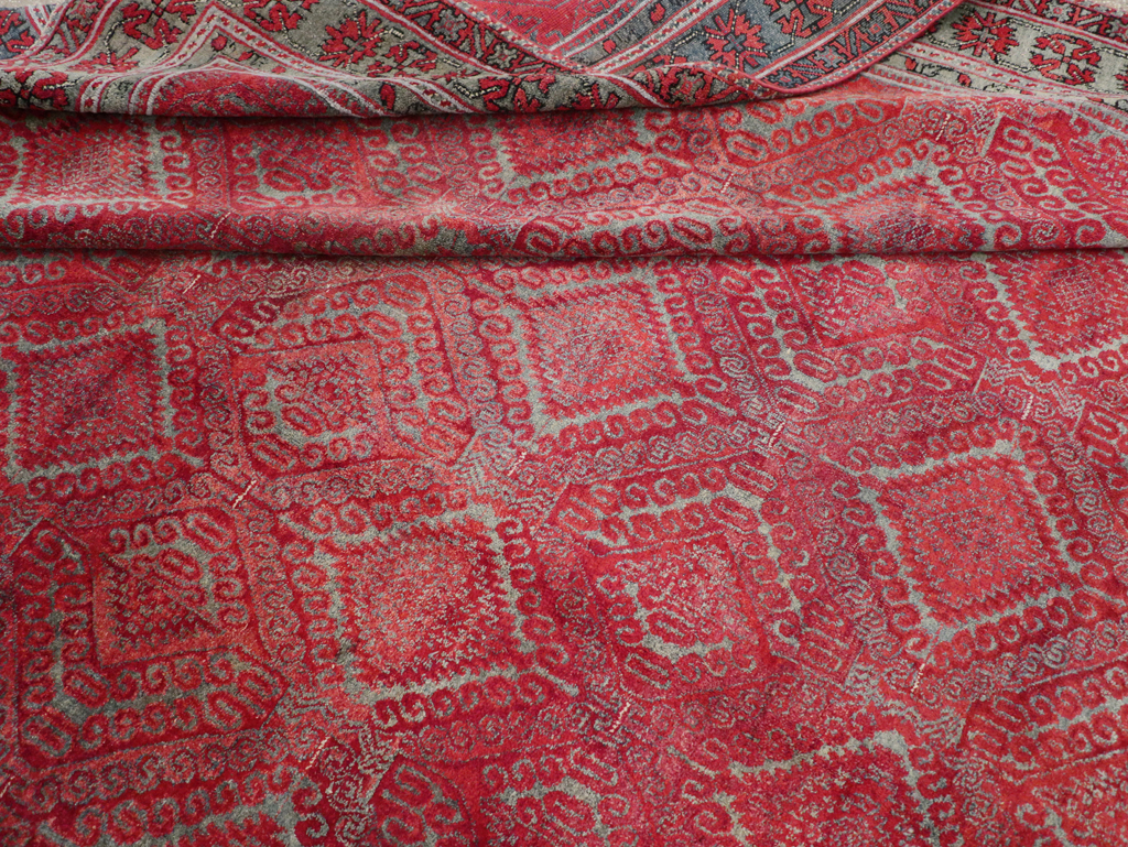 Antique Indian Agra Room Size Carpet, No.31403 - Gsblank