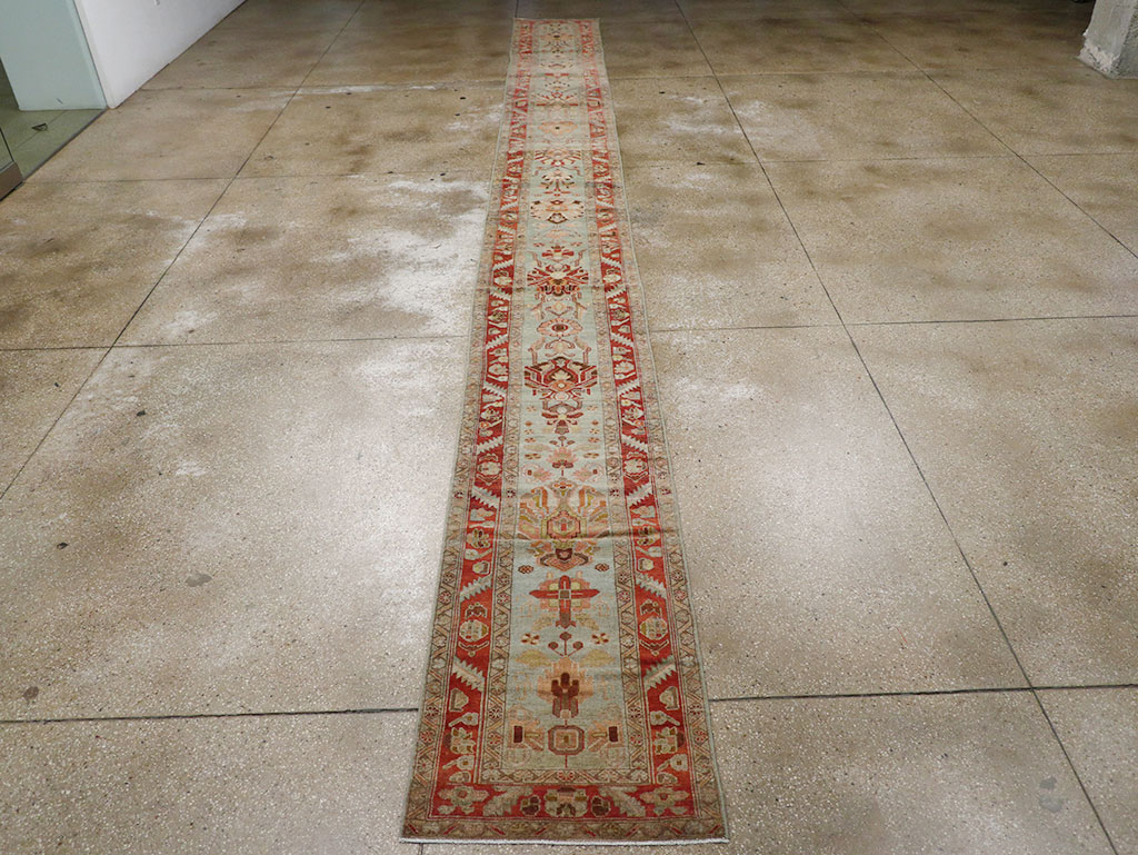 Antique Persian Bidjar Long Runner, No.31406 - Gsblank