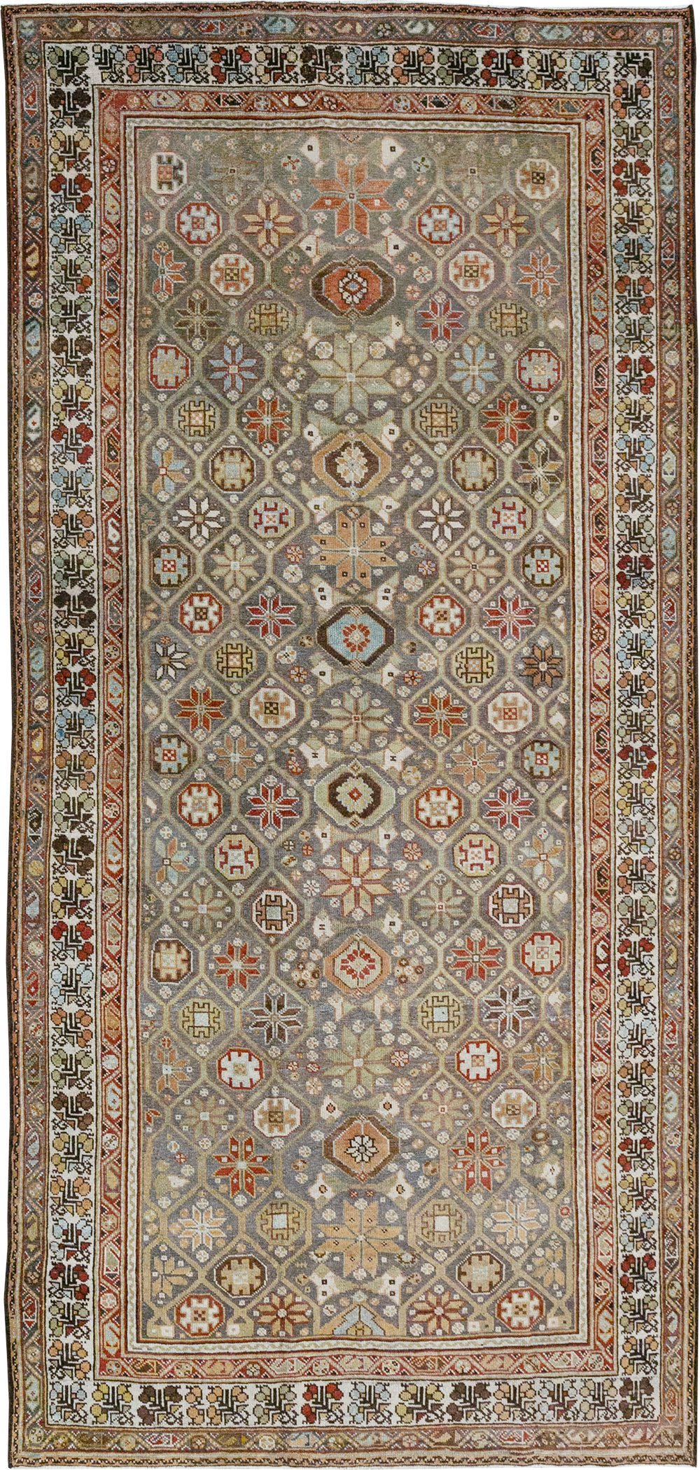 Antique Persian Kurd Gallery Rug, No.31411 - Gsblank
