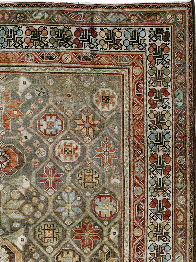 Antique Persian Kurd Gallery Rug, No.31411 - Gsblank