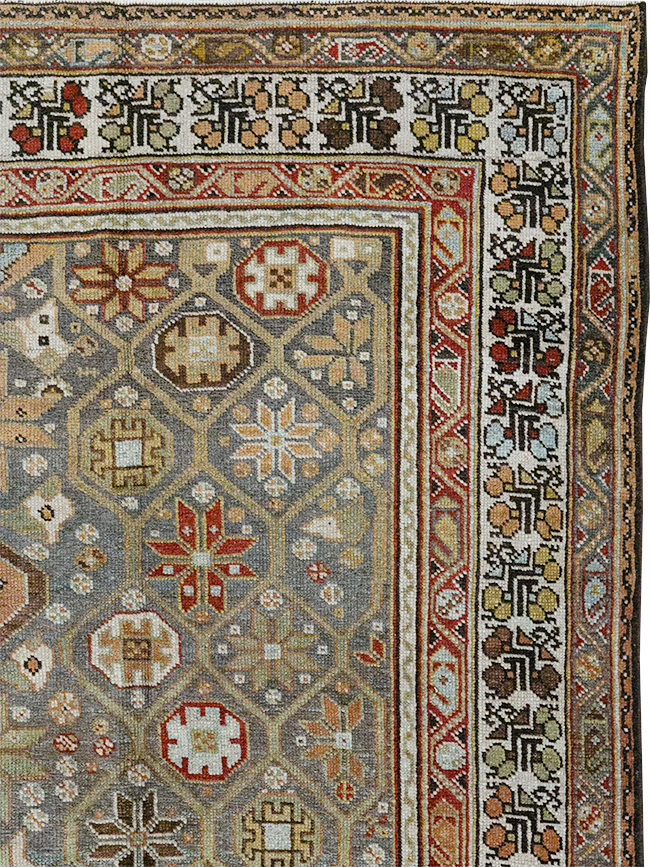 Antique Persian Kurd Gallery Rug, No.31411 - Gsblank