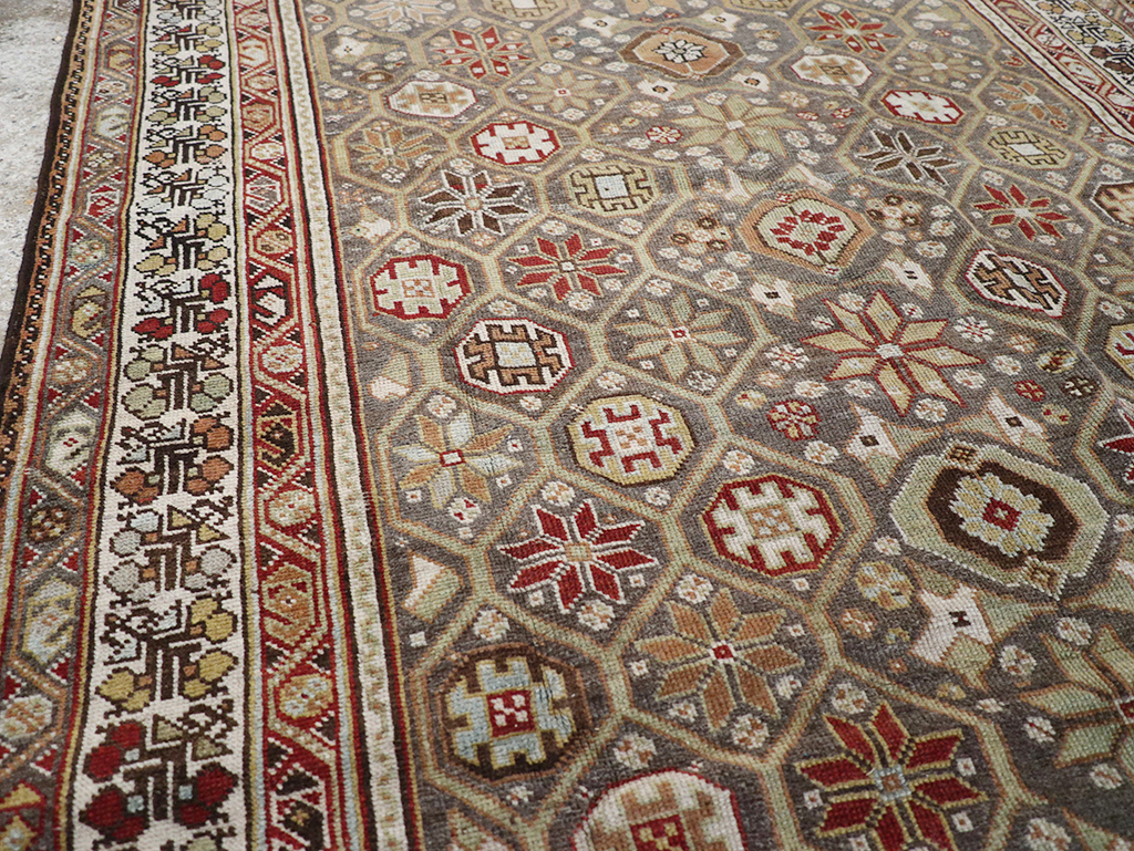 Antique Persian Kurd Gallery Rug, No.31411 - Gsblank