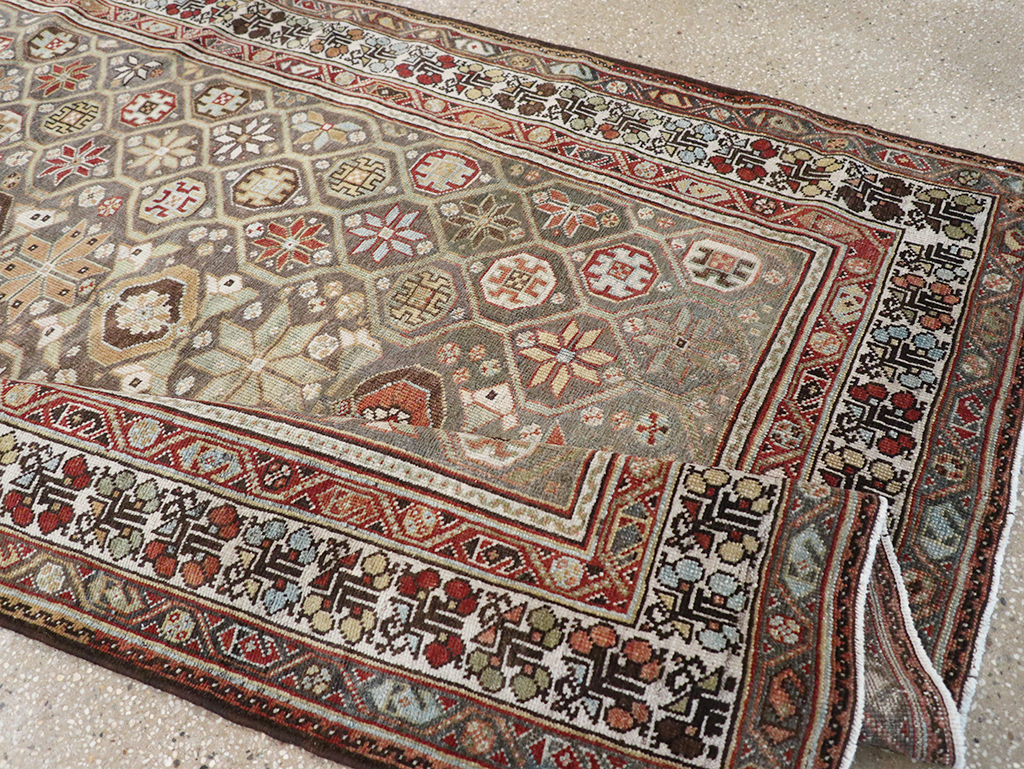 Antique Persian Kurd Gallery Rug, No.31411 - Gsblank