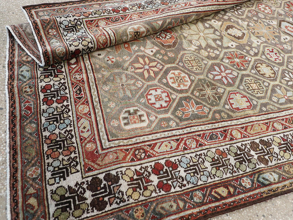 Antique Persian Kurd Gallery Rug, No.31411 - Gsblank