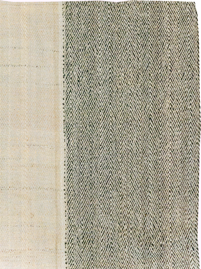 Modern Turkish Flatweave Accent Rug, No.31414 - Gsblank