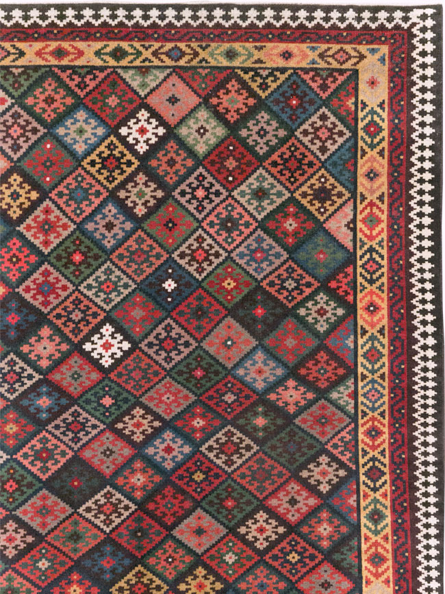 Contemporary Persian Qashqai Oversize Carpet, No.31418 - Gsblank