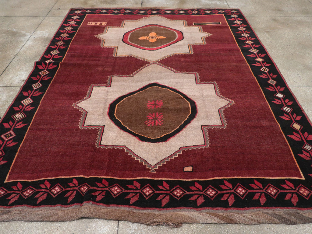 Vintage Turkish Anatolian Tribal Room Size Carpet, No.31419 - Gsblank