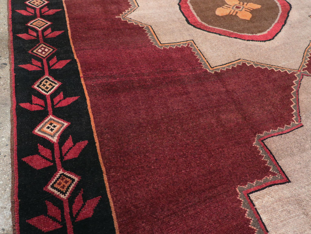Vintage Turkish Anatolian Tribal Room Size Carpet, No.31419 - Gsblank