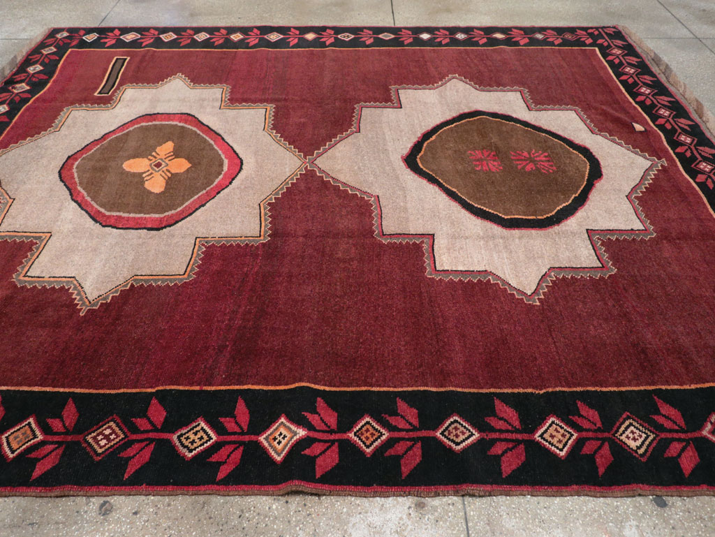 Vintage Turkish Anatolian Tribal Room Size Carpet, No.31419 - Gsblank