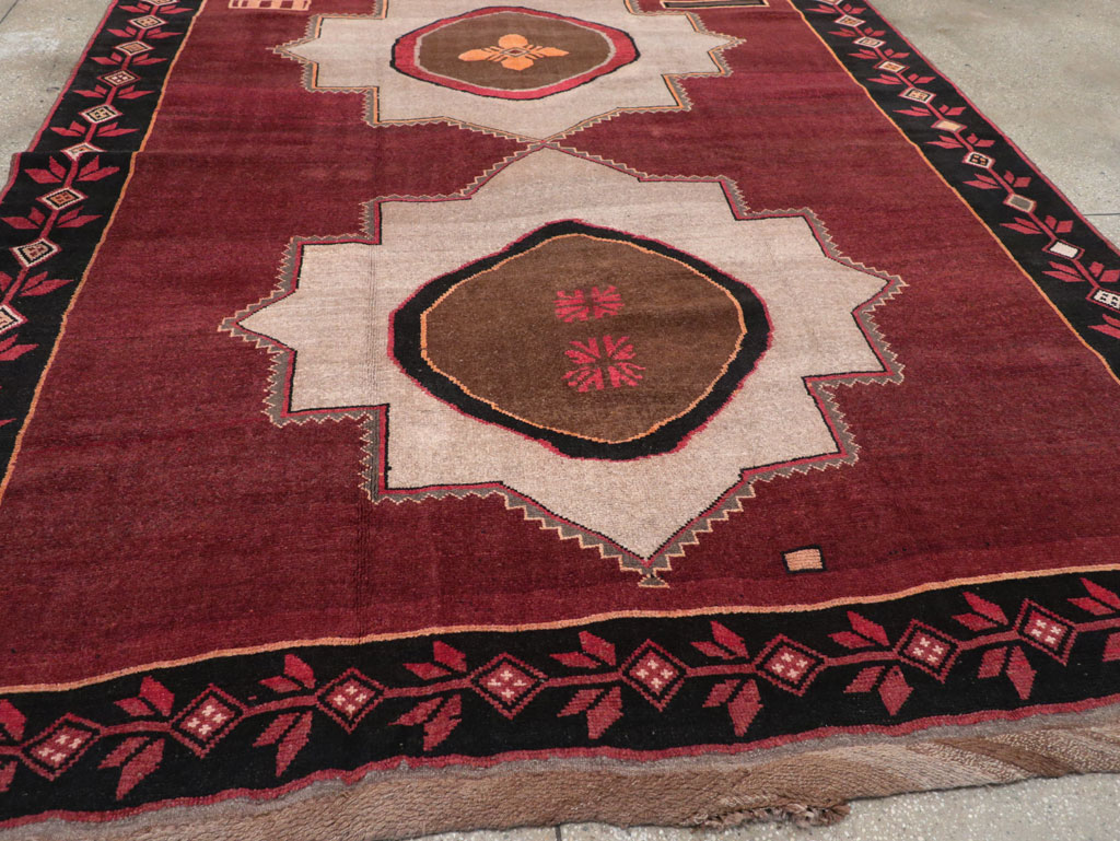 Vintage Turkish Anatolian Tribal Room Size Carpet, No.31419 - Gsblank