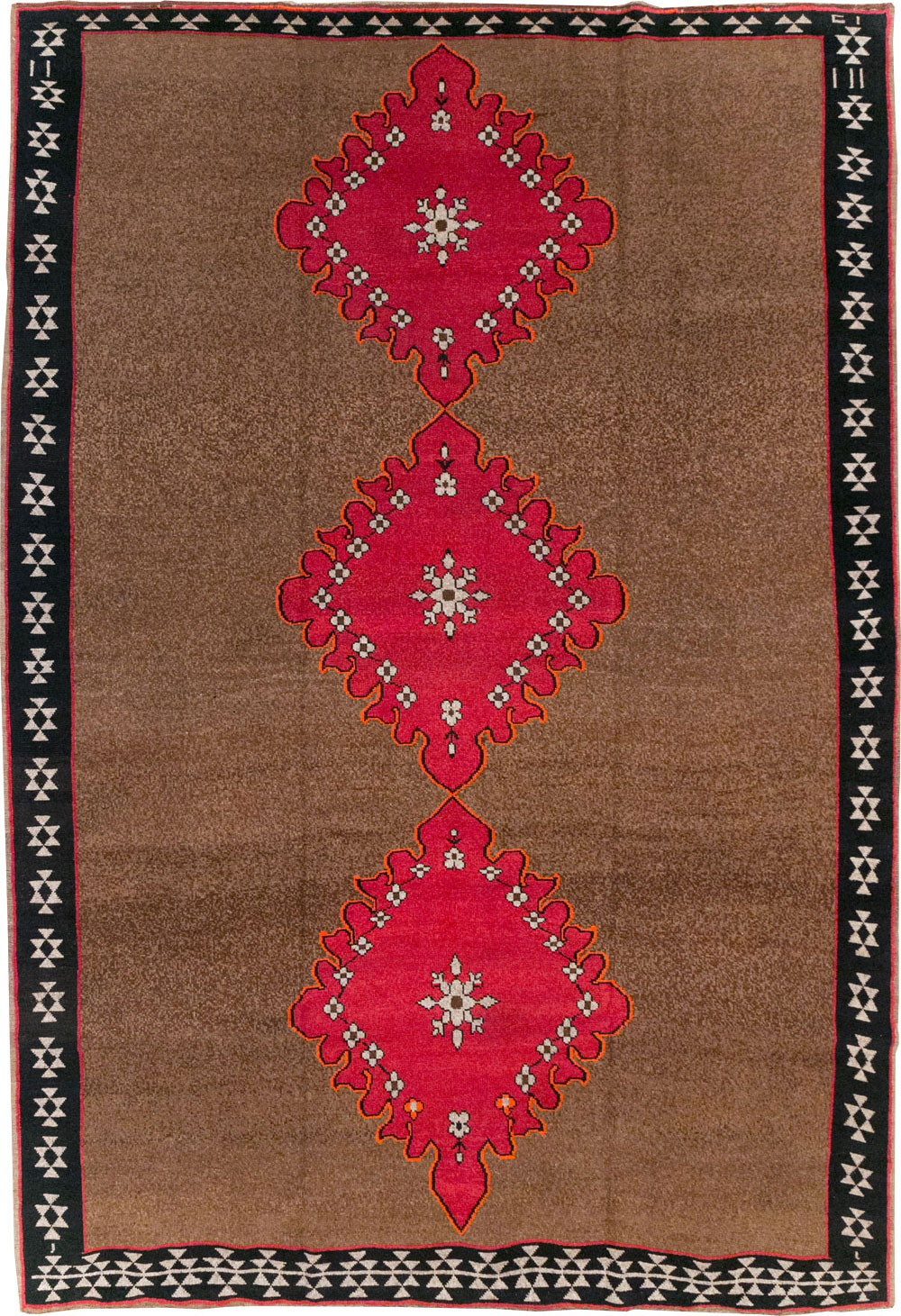 Vintage Turkish Anatolian Tribal Room Size Carpet, No.31420 - Gsblank
