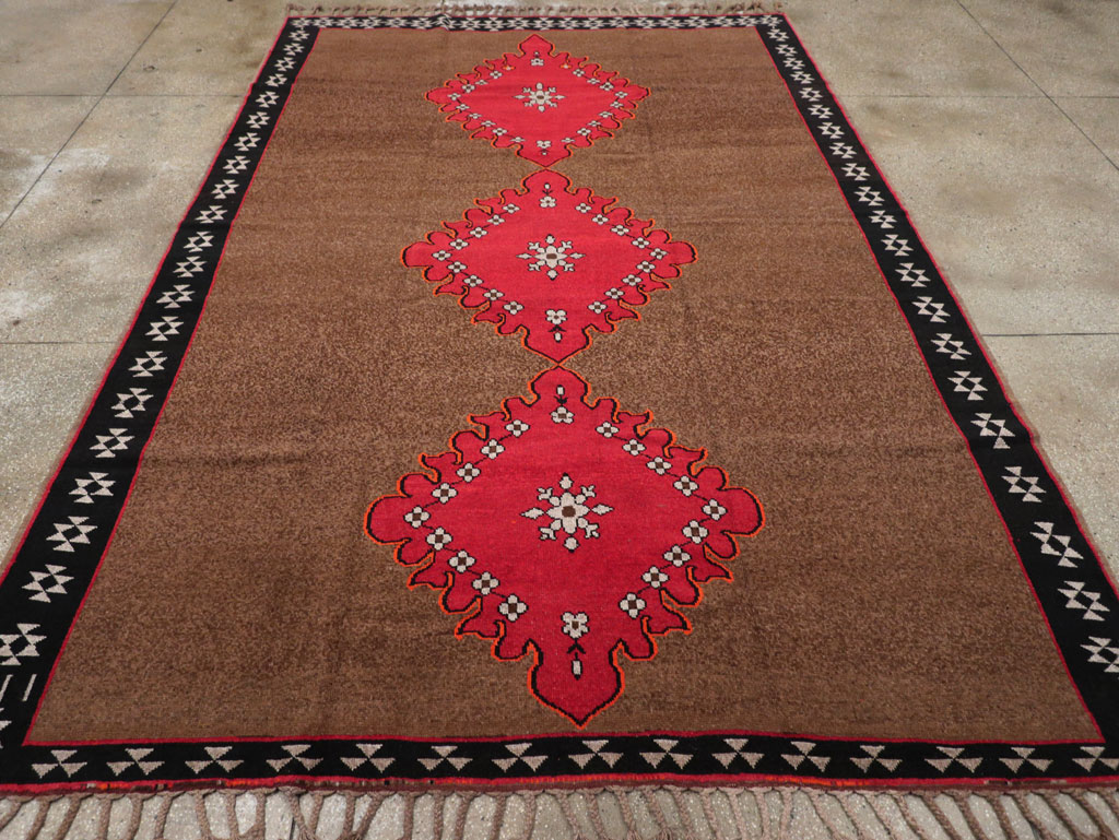 Vintage Turkish Anatolian Tribal Room Size Carpet, No.31420 - Gsblank