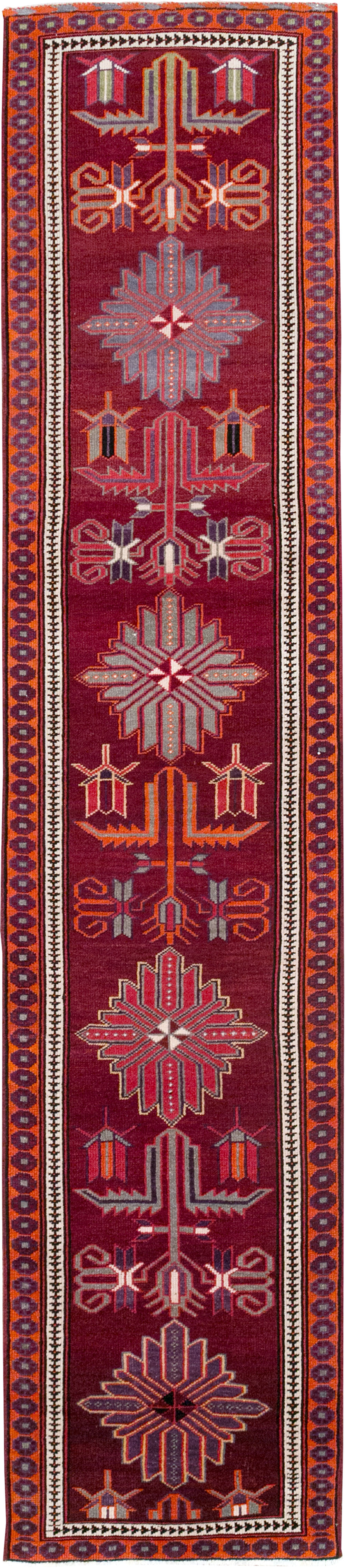 Vintage Turkish Anatolian Tribal Runner (Pair: 1 of 2), No.31421 - Gsblank