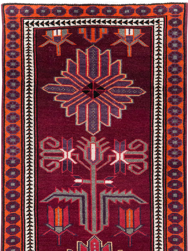 Vintage Turkish Anatolian Tribal Runner (Pair: 1 of 2), No.31421 - Gsblank
