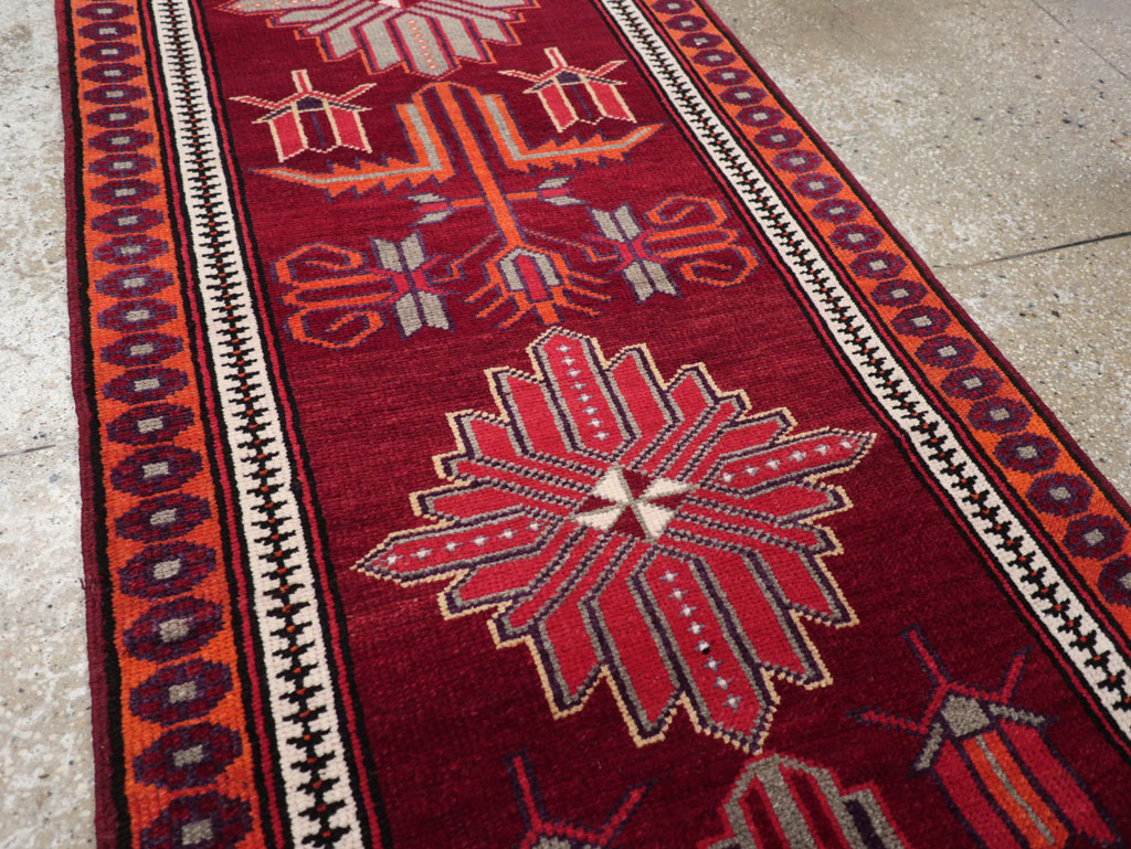 Vintage Turkish Anatolian Tribal Runner (Pair: 1 of 2), No.31421 - Gsblank