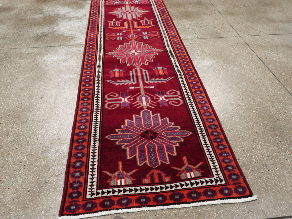 Vintage Turkish Anatolian Tribal Runner (Pair: 1 of 2), No.31421 - Gsblank
