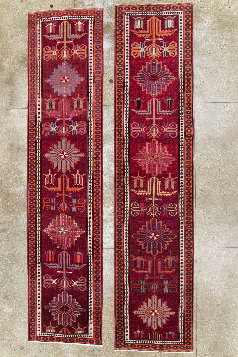 Vintage Turkish Anatolian Tribal Runner (Pair: 1 of 2), No.31421 - Gsblank