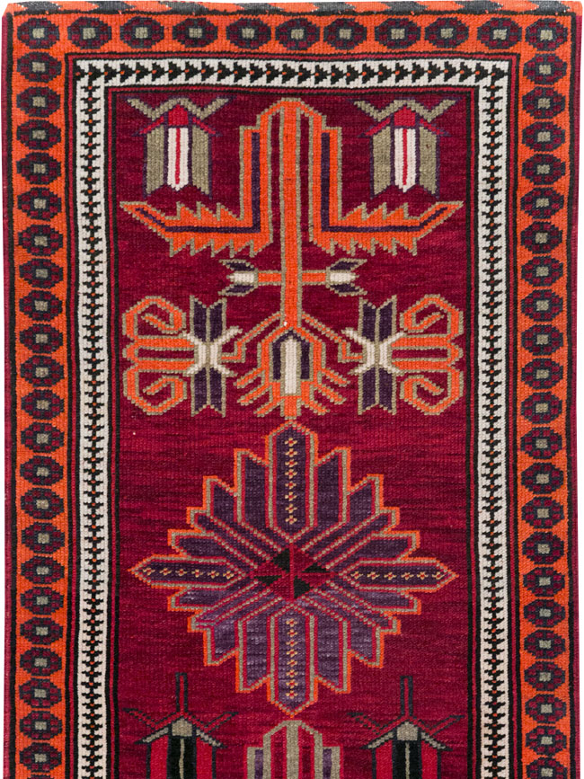Vintage Turkish Anatolian Tribal Runner (Pair: 2 of 2), No.31422 - Gsblank