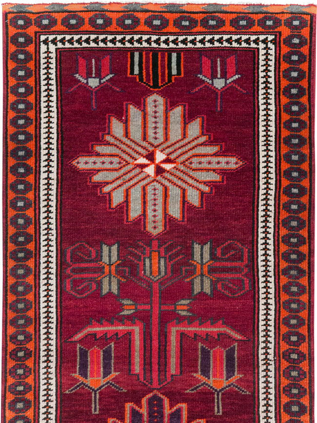 Vintage Turkish Anatolian Tribal Runner (Pair: 2 of 2), No.31422 - Gsblank