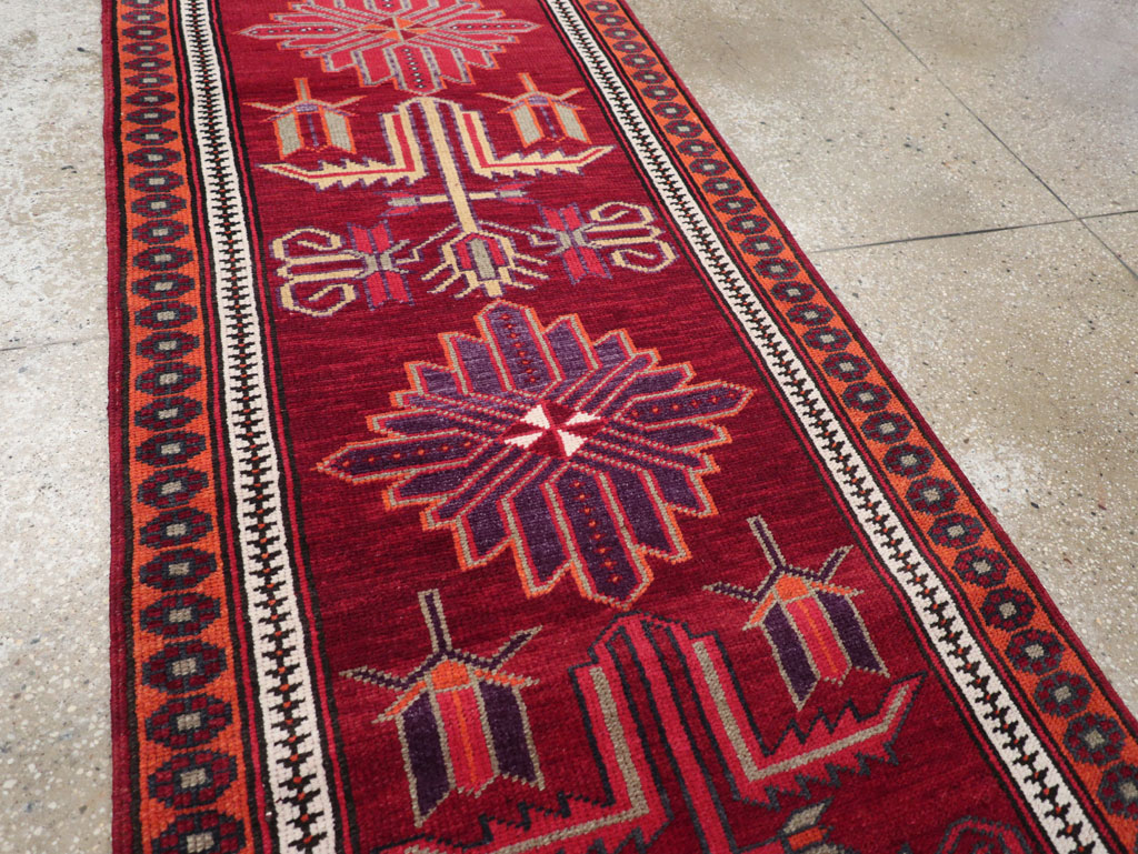 Vintage Turkish Anatolian Tribal Runner (Pair: 2 of 2), No.31422 - Gsblank