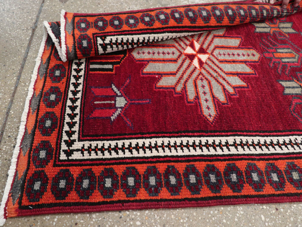 Vintage Turkish Anatolian Tribal Runner (Pair: 2 of 2), No.31422 - Gsblank