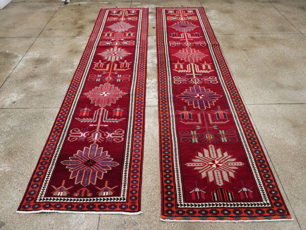 Vintage Turkish Anatolian Tribal Runner (Pair: 2 of 2), No.31422 - Gsblank
