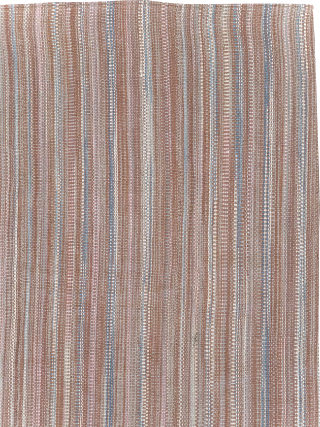 Modern Turkish Flatweave Room Size Carpet, No.31425 - Gsblank