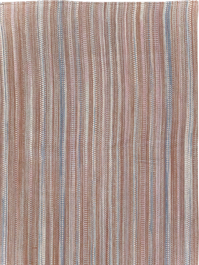 Modern Turkish Flatweave Room Size Carpet, No.31425 - Gsblank