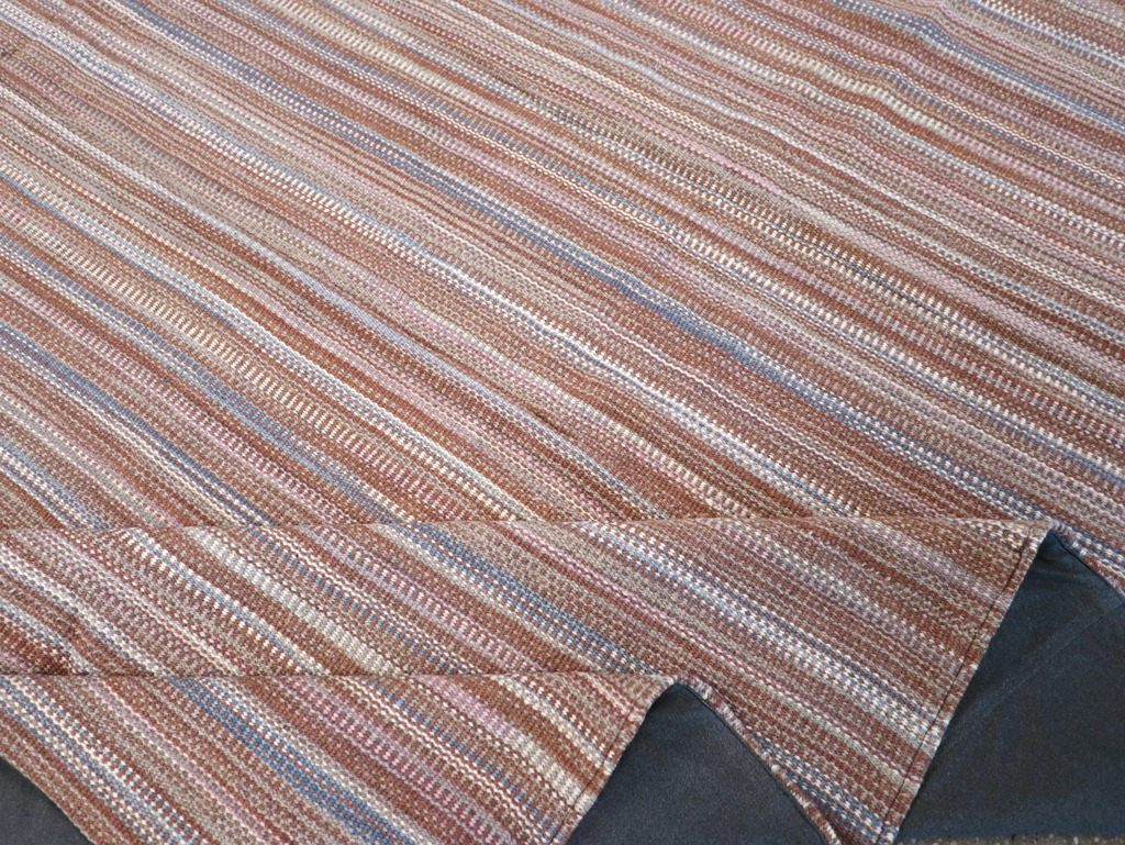 Modern Turkish Flatweave Room Size Carpet, No.31425 - Gsblank