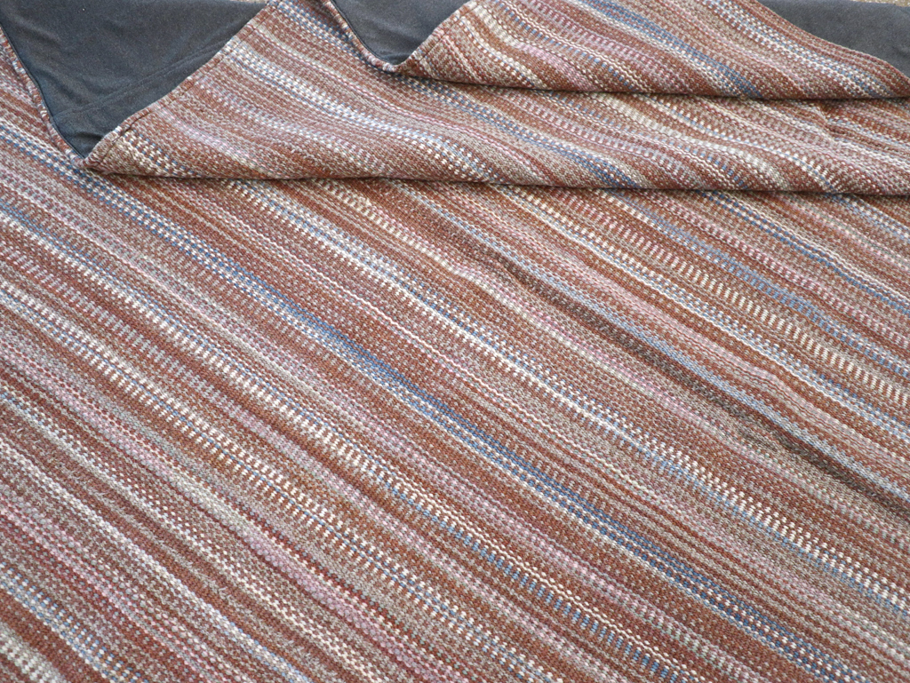 Modern Turkish Flatweave Room Size Carpet, No.31425 - Gsblank