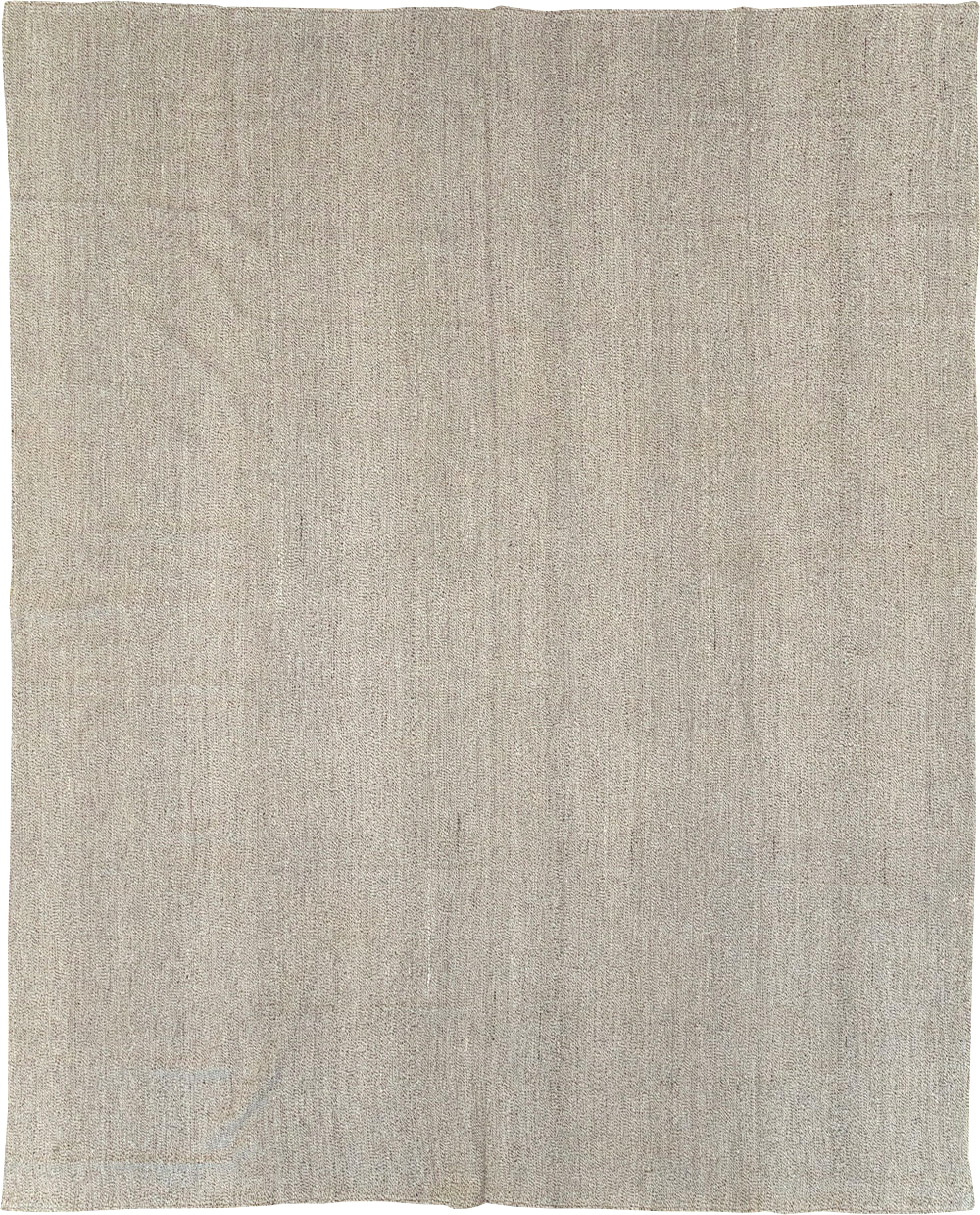 Vintage Turkish Flatweave Kilim Room Size Carpet, No.31428 - Gsblank