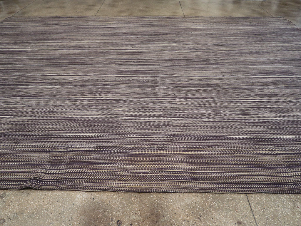 Modern Turkish Flatweave Large Carpet, No.31430 - Gsblank