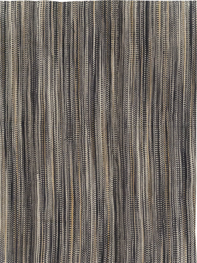 Modern Turkish Flatweave Room Size Carpet, No.31432 - Gsblank