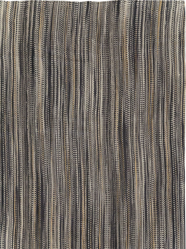 Modern Turkish Flatweave Room Size Carpet, No.31432 - Gsblank