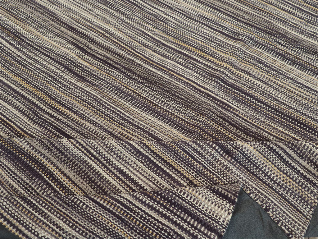 Modern Turkish Flatweave Room Size Carpet, No.31432 - Gsblank